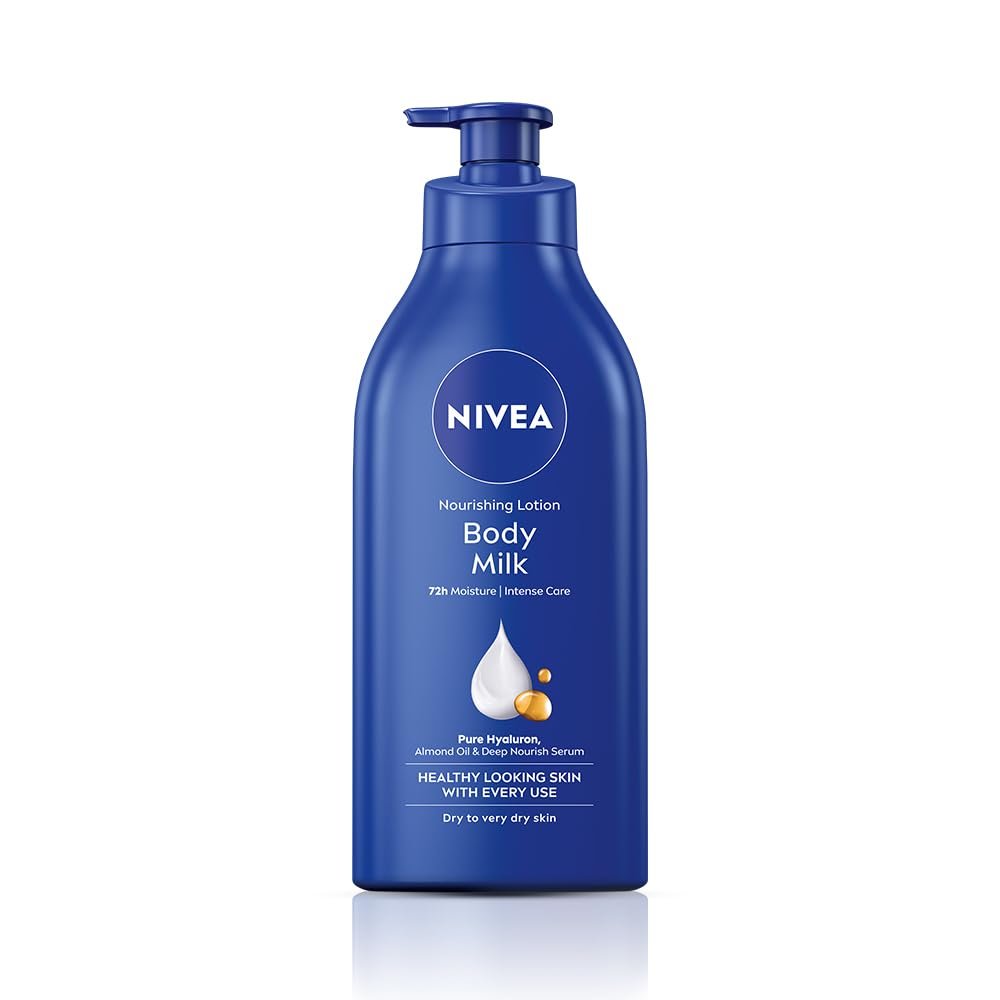 NIVEA Nourishing Body Milk 600ml Body Lotion with Hyaluronic Acid