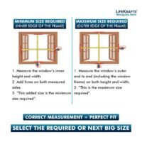 LifeKrafts Window Mosquito Net, Grey