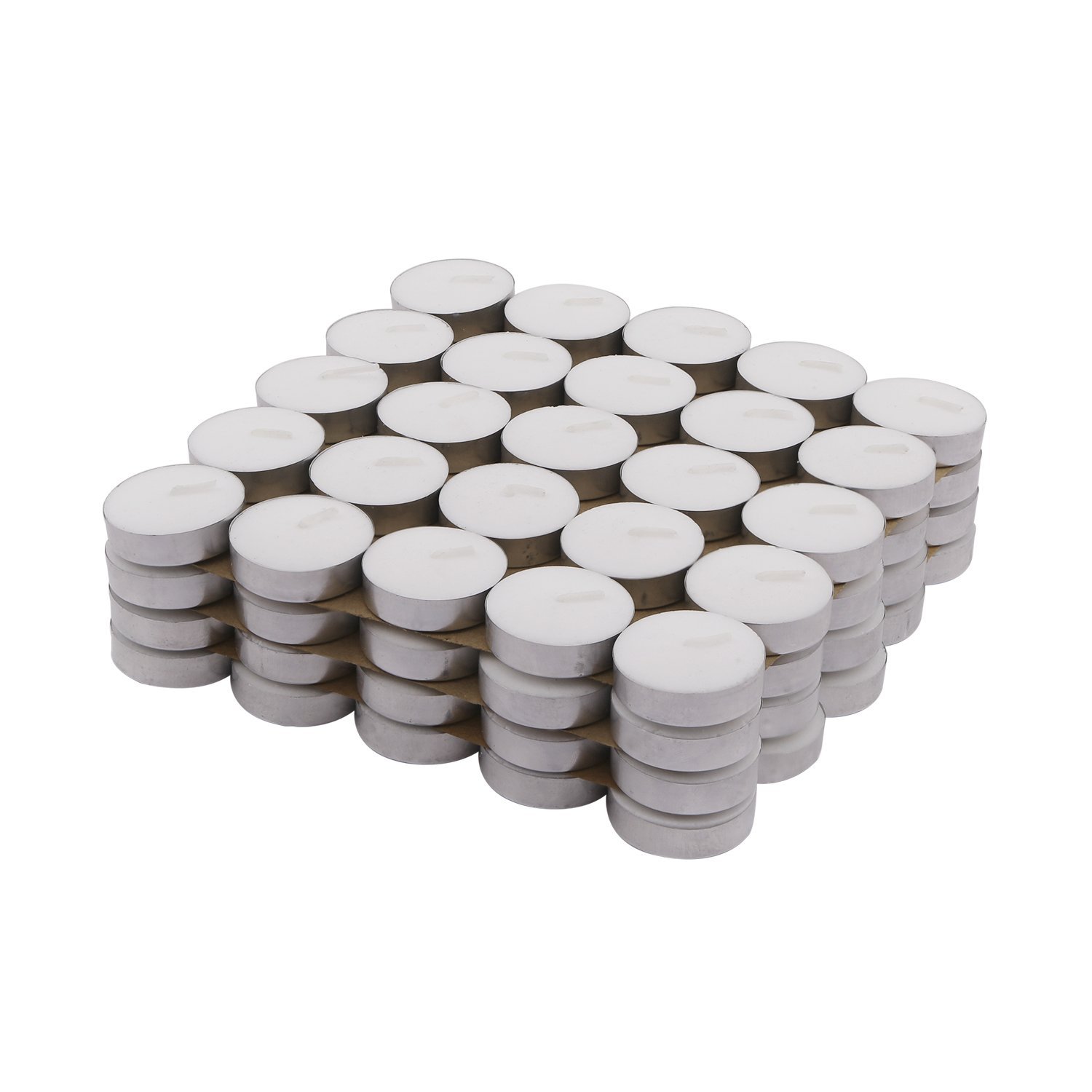 Amazon Brand - Solimo Wax Tealight Candles (Set of