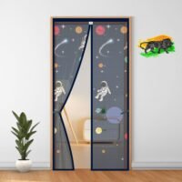 LifeKrafts Magnetic Door Mosquito Net, Blue
