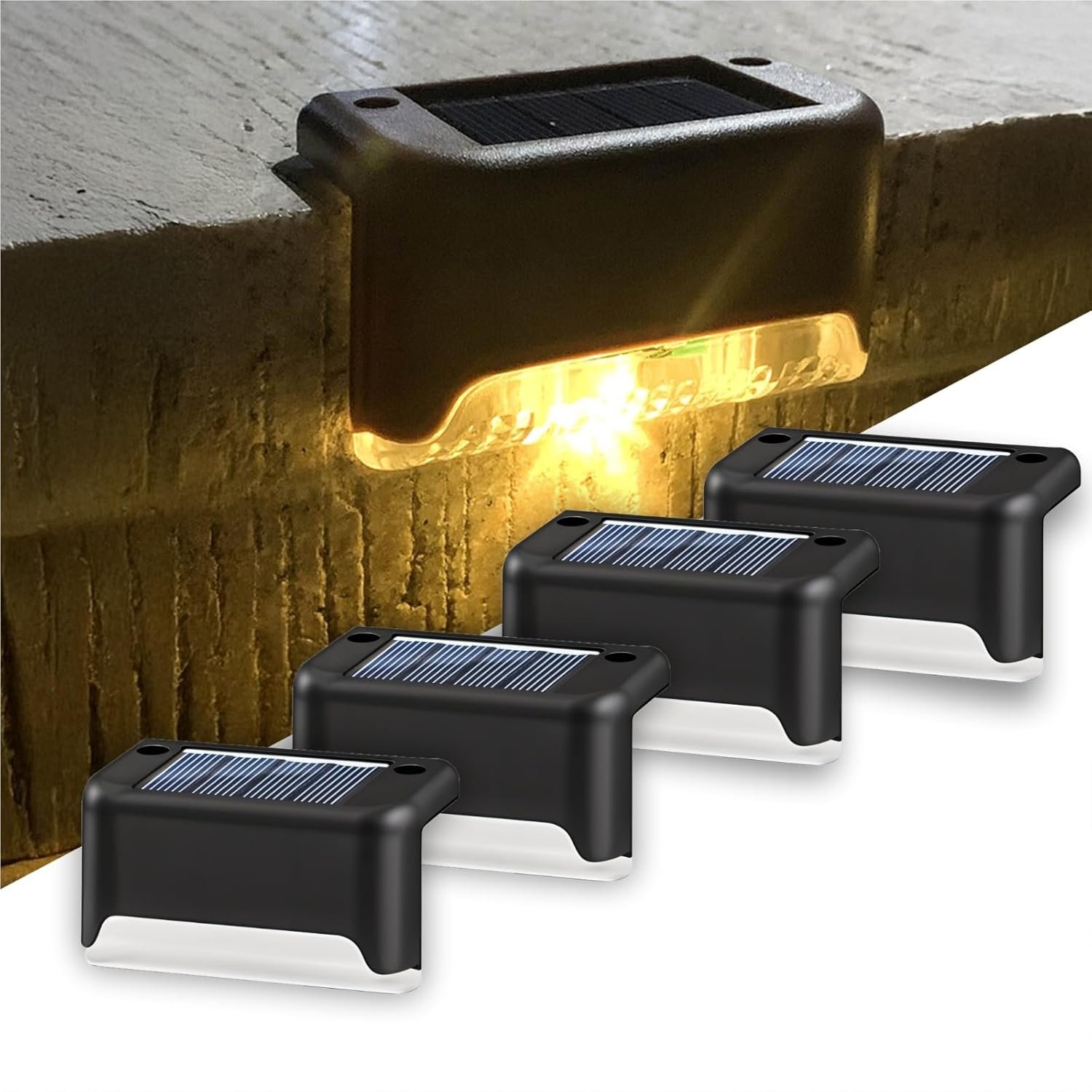 BTAG Solar Deck Lights, Pack of 4