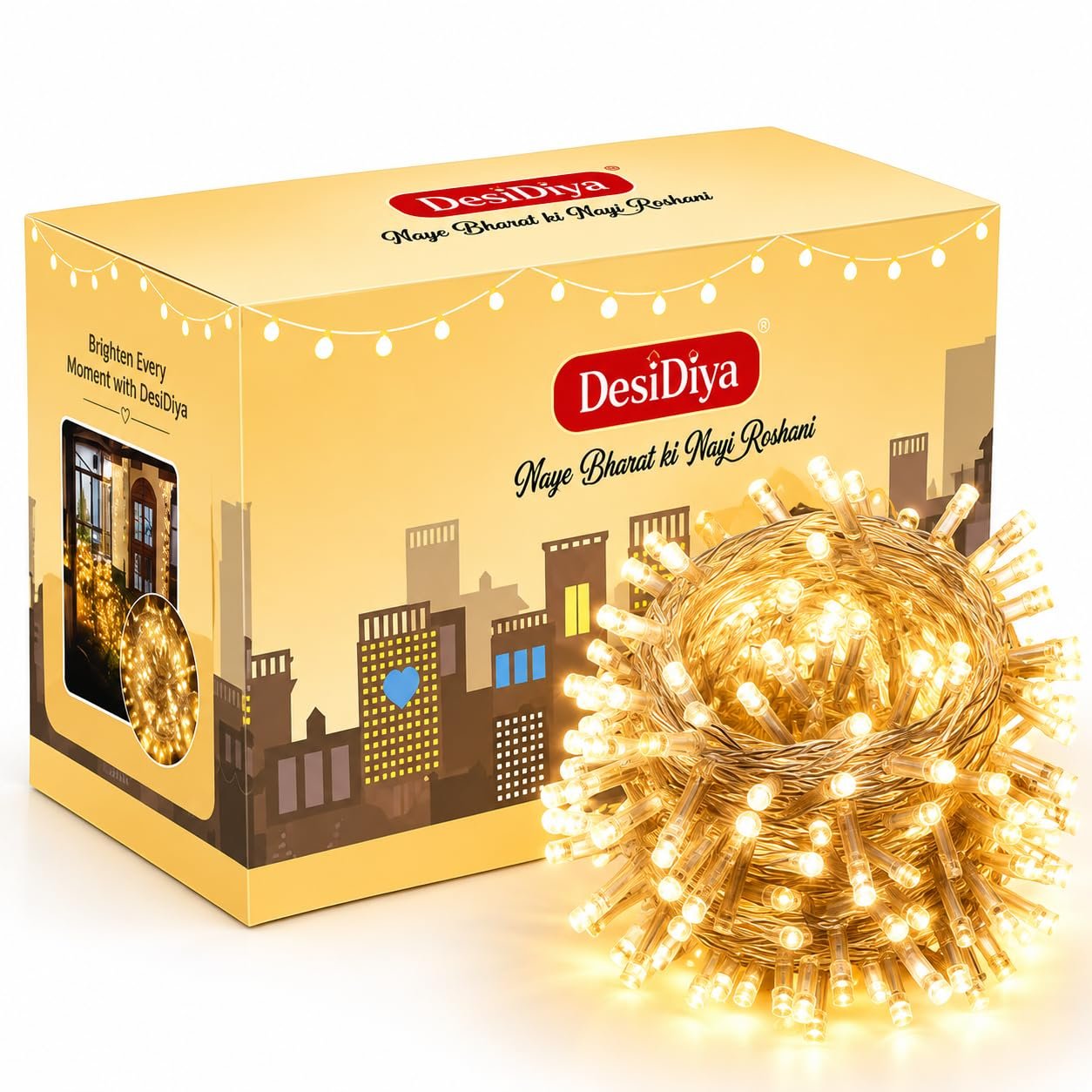 DesiDiya 35ft LED Pixel String Lights