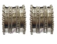 YouBella Oxidised Silver-Plated Bangles