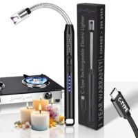 STRAW&WEAVE Rechargeable USB Gas Lighter
