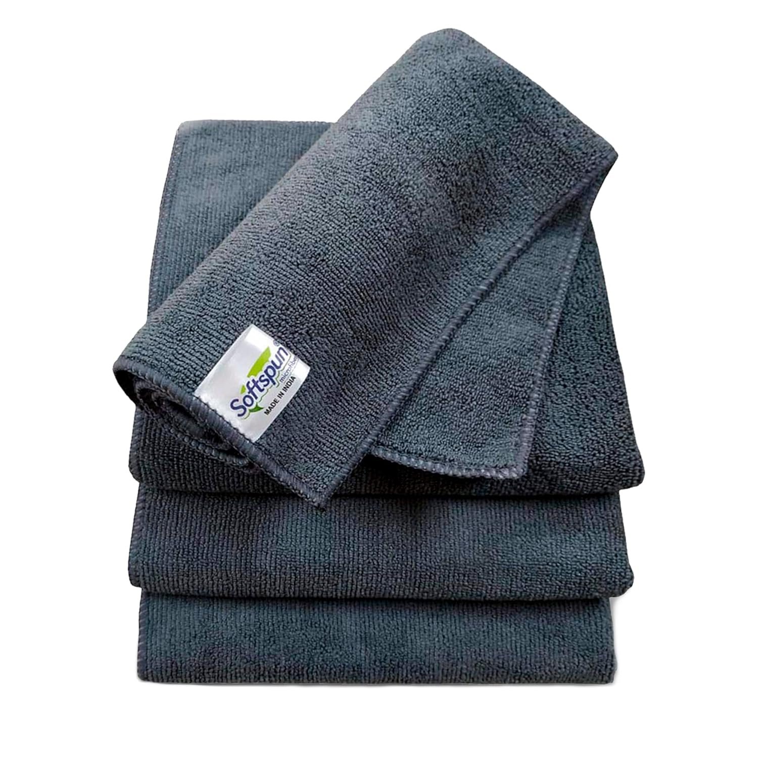 SOFTSPUN Microfiber Cleaning Cloths, 4-Pack