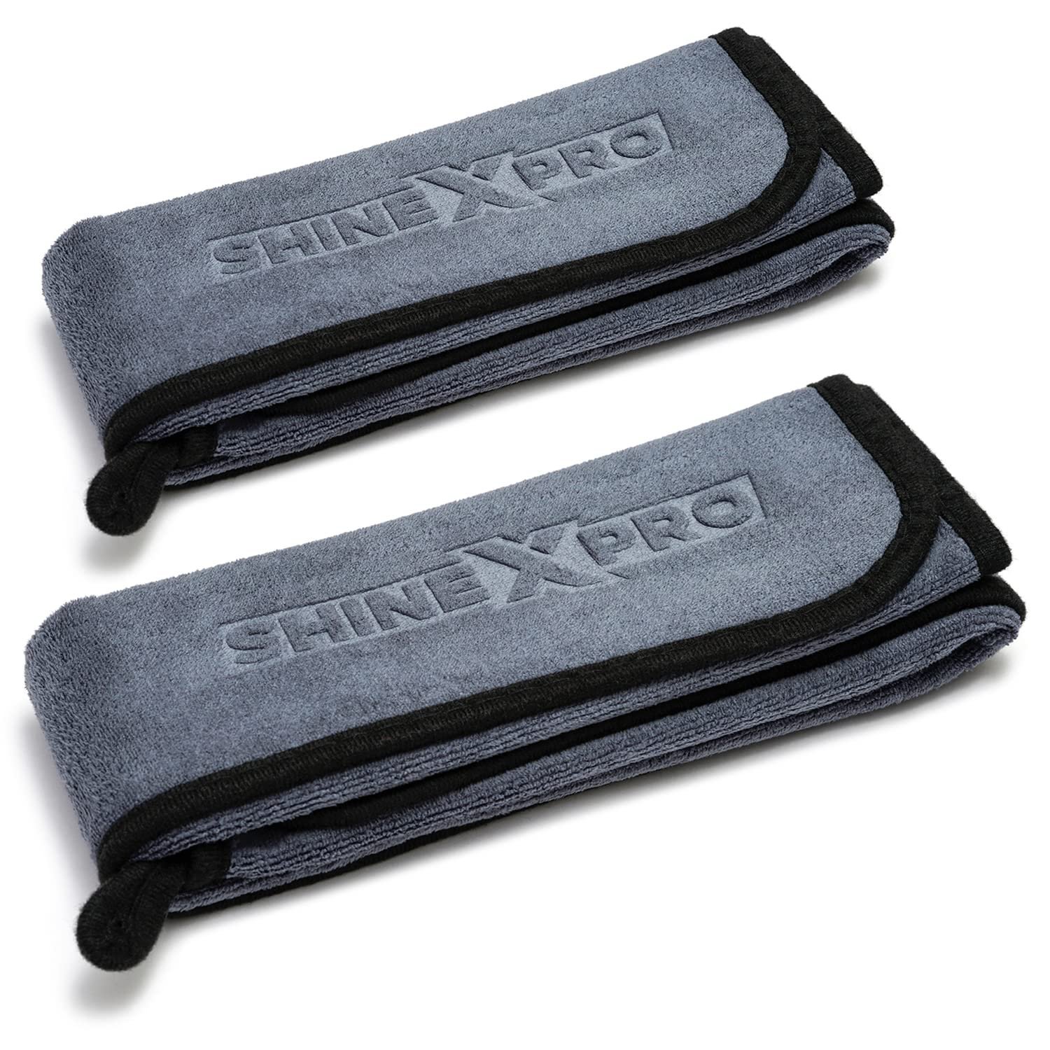 ShineXPro Microfiber Car Cleaning Cloths, 2-Pack