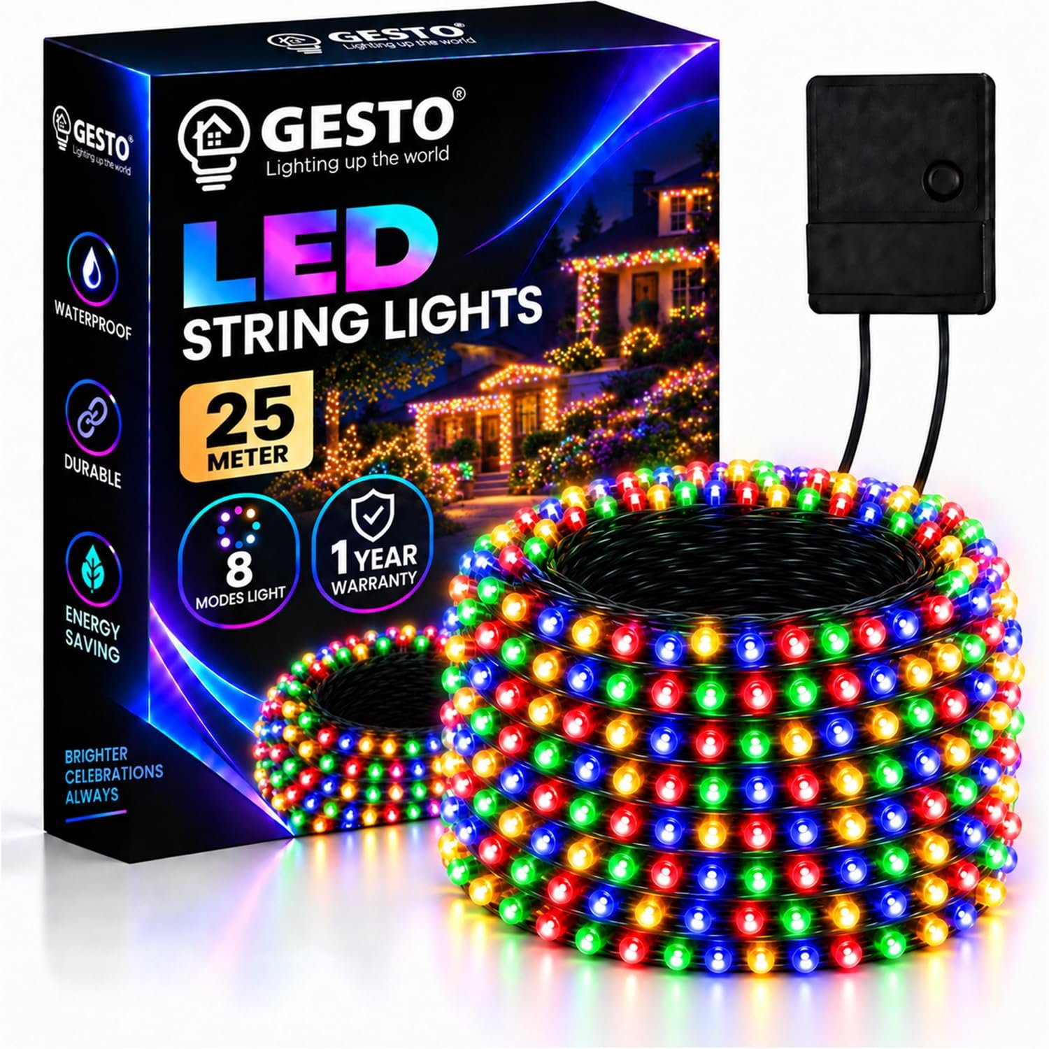 Gesto Multicolour Fairy Lights 25m