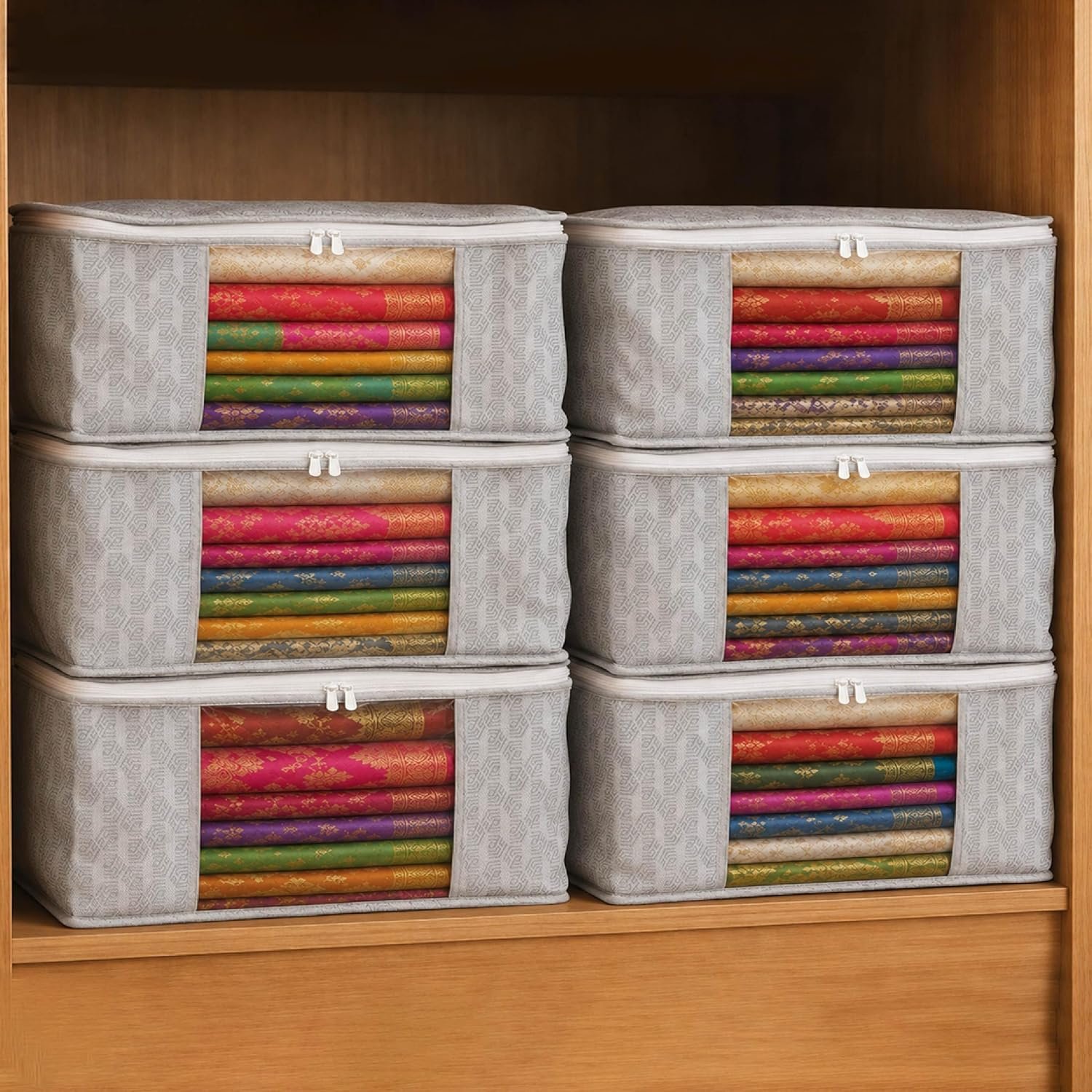 Homestrap Set of 6 Saree Storage Bags